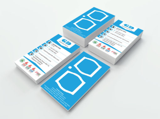 Business Card and Pull Up Banner for Grande Doors