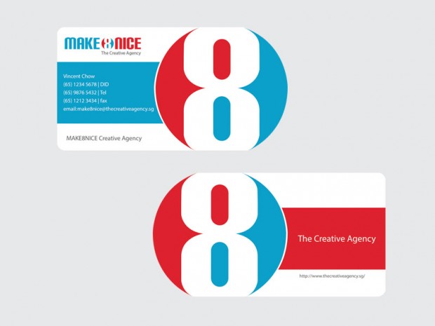 MAKE8NICE Business Card Designs by Vincent