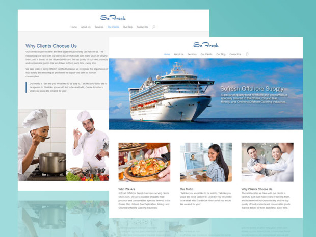 Website Design and Development for Sofresh Offshore Supply