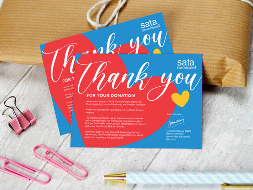 Generate Leads with DL Brochure and Thank You Card Design for SATA Health